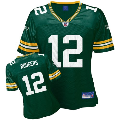 Reebok Green Bay Packers Aaron Rodgers Women's Replica Jersey Medium