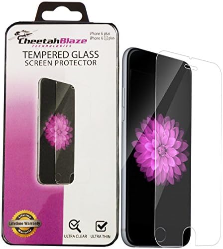 CheetahBlaze® iphone 6 Plus Screen Protector, iphone 6 Plus Glass Screen Protector [Tempered Glass] 5.5" High Definition (HD) 0.26mm Glass Screen Protector iphone 6 Plus/ 6S Plus