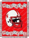 NCAA Nebraska Cornhuskers Jacquard Woven Baby Throw