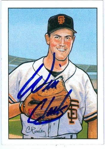 Will Clark Autographed/Hand Signed baseball card (San Francisco Giants) 1990 Bowman Topps Sweepstake