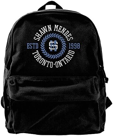 NewNaug Canvas Backpacks Shawn Mendes Canvas Backpack Travel Rucksack Backpack Daypack Knapsack Laptop Shoulder Bag
