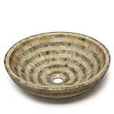 Mosaic Bathroome Stone Vessel Sink