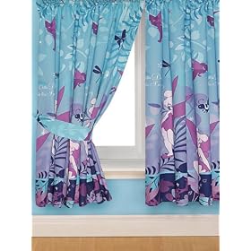 Disney Fairies Curtains 'TinkerBell Magic' Design 54" Drop