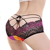 OMO Women Rainbow Color Cotton Crotch Back Cut Underwear Panty FWU027