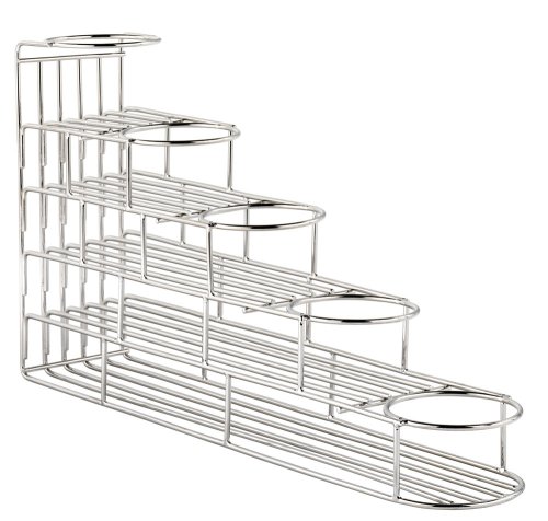 Rattleware 5-Bottle Wire Rack, Silver