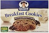 Quaker Breakfast Cookies Oatmeal Chocolate Chip, 6-Count 10.1oz Boxes (Pack of 6)