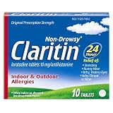 Claritin 24 Hour Non Drowsy Allergy Relief Tablets   10 Count 