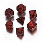 D�s de jeux noir & rouge de Dragons