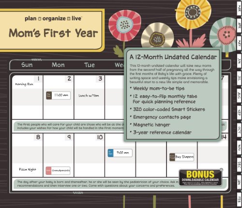Cheap 2013 Plan, Organize, Live Mom’s First Year Family Org Tabbed Wall Calendar (1423817338)