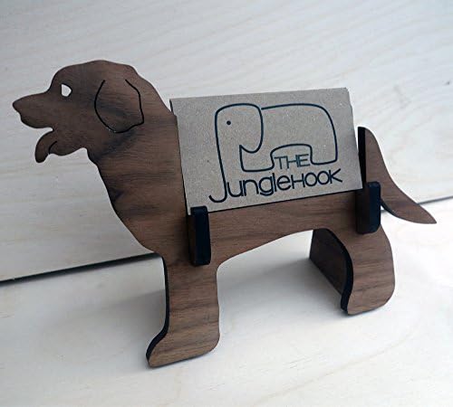 Dog business card holder and gift card holder - great office gift, or gift for anyone who needs to organize tiny pieces of paper