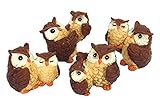 ガーデン オブジェ・置物 セット （ミニふくろう親子・4種） QZL7250