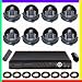 CCTV Surveillance Video System 1000GB HDD 8 Channel DVR Cameras Complete Security System with 8 Color Sharp CCD IR Day/Night Dome Cameras and 8x 60ft Siamese Cables and Power Adapter Unit included! Internet Access and Smartphone & 3G Mobile Phone Live View!