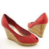 STEVE MADDEN Visible Platforms Wedges Red Womens
