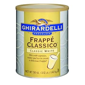 Ghirardelli Chocolate Frappe Classico, Classic White, 50-Ounce Can