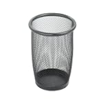 Safco Model Mesh Small Round Wastebasket, Black Onyx, 1 Count (9716)