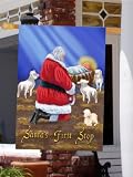 Santa's First Stop - Nativity - 28 Inch X 40 Inch Decorative Flag
