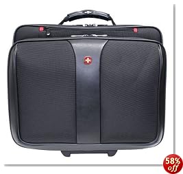 PATRIOT from Swiss Gear by Wenger Triple Gusset Rolling Computer Case w/ Removable Tote
