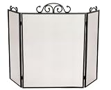 Outdoor Living : UniFlame 3 Fold Black Wrought Iron Screen