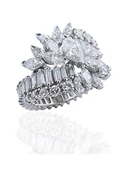 14 Kt White Gold Diamond Cocktail Ring