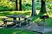 Wallmonkeys Peel and Stick Wall Decals - Picnic Table - Removable Graphic