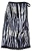 Stitch Skirt with Lace/blk and white animal print