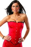 Red Brocade Corset 34-36B