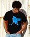 T-Shirt Icehockey-M-black-skyblue