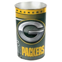 Green Bay Packers NFL Tapered Wastebasket (15" Height)