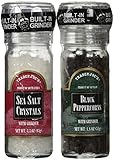 Trader Joe's Salt & Pepper Combo Pack w/ Grinders - Black Peppercorns and Sea Salt Crystals