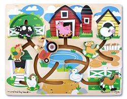 Melissa & Doug Farm Maze Wooden Puzzle