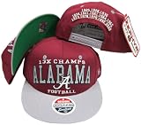 Alabama Crimson Tide 13X National Football Champs Plastic Snapback Adjustable Plastic Snap Back Hat / Cap