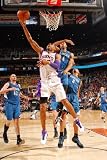 Minnesota Timberwolves v Phoenix Suns: Grant Hill and Wesley Johnson Photographic Poster Print by Barry Gossage, 8x12