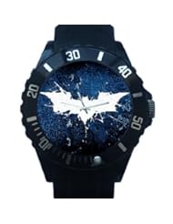 Round Plastic Batman Wrist Watch to Give As a Special Christmas Gift for Batman Fans