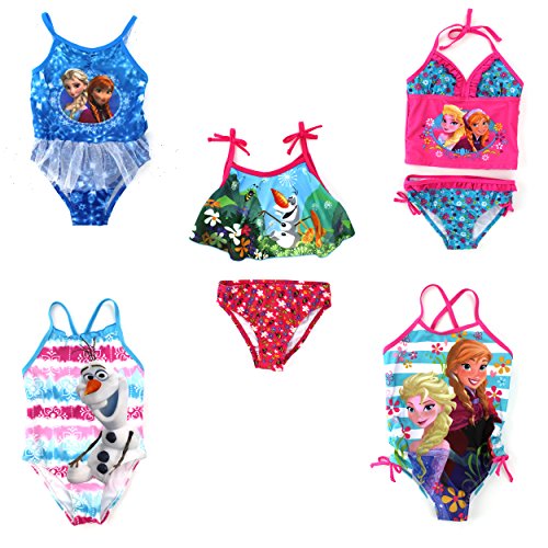 Disney Frozen Elsa Anna Olaf Girls Swimwear Swim Suits
