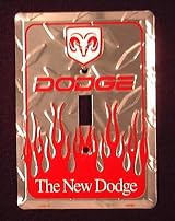 Dodge Diamond Light Switch Cover (single)