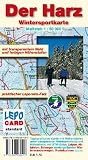 Wintersportkarte Der Harz 1 : 50 000: Topographische Karte mit H&ouml;henstufen unter transparenter Walddarstellung und H&ouml;henlinien, UTM-Gitter, Loipen, ... Winterwanderwegen, Rodelbahnen u.v.m - Bernhard Spachm&uuml;ller