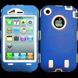 Dog Prints Soft Case for iPhone 4 - Blue