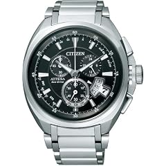 [シチズン]CITIZEN 腕時計 ATTESA アテッサ Eco-Drive エコ・ドライブ 電波時計 ワールドタイム クロノグラフ ジェットセッター ダイレクトフライト ATD53-3011 メンズ