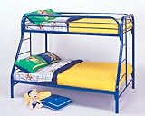 IMAGE OF Coaster Tracey Twin over Full Metal Bunk Bed in Blue Finish