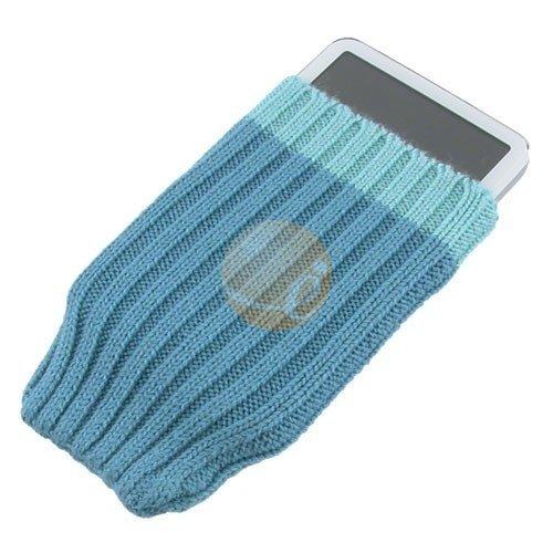 cell phone, Universal Sock iSock Aqua Blue Beanie Cap / Sock for Apple iPod Nano, Photo, Video, Microsoft Zune or MP3 Players, Universal fit manufactured by Insten available from eForCity