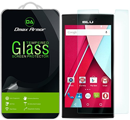 Blu Life One XL Glass Screen Protector, Dmax Armor® [Tempered Glass] Ballistics Glass, 0.3mm 9H Hardness, Anti-Scratch, Anti-Fingerprint, Bubble Free, Ultra-clear - Retail Packaging