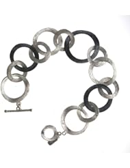 Genuine Volder Tirol TM Sterling Silver Bracelet. Silver Bracelet Textured Mixed and 8.5 inches in Length - 15 grams. 100% Satisfaction Guaranteed.