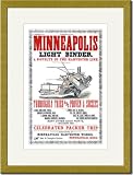 Gold Framed/Matted Print 17x23, Minneapolis Light Binder
