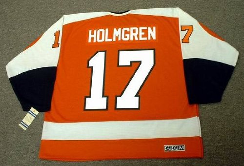 Buy PAUL HOLMGREN Philadelphia Flyers 1980 CCM Vintage Throwback Away NHL Hockey Jersey