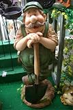 Eigenschaften Testrut  / FARMER mit Spaten, Standfigur aus Polyresin, 67 cm hoch, die per