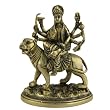 Antique Goddess Durga Metal Sculpture