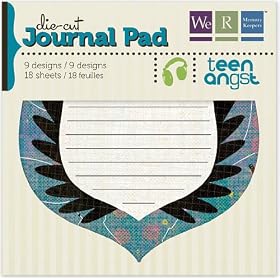 Teen Angst Die-cut Journal Pad 4.5"X4.5" 18 Sheets-9 Designs/2 Each
