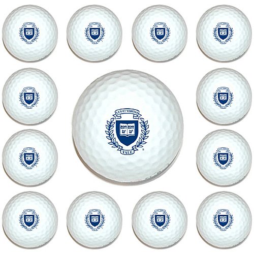 Yale Bulldogs Dozen Pack Of Golf Balls From Team Golf
