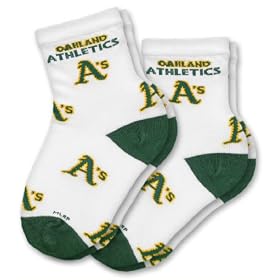 Click here to buy Oakland Athletics Kid's Infant Socks (2 Pack).
