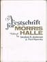 A Festschrift for Morris Halle